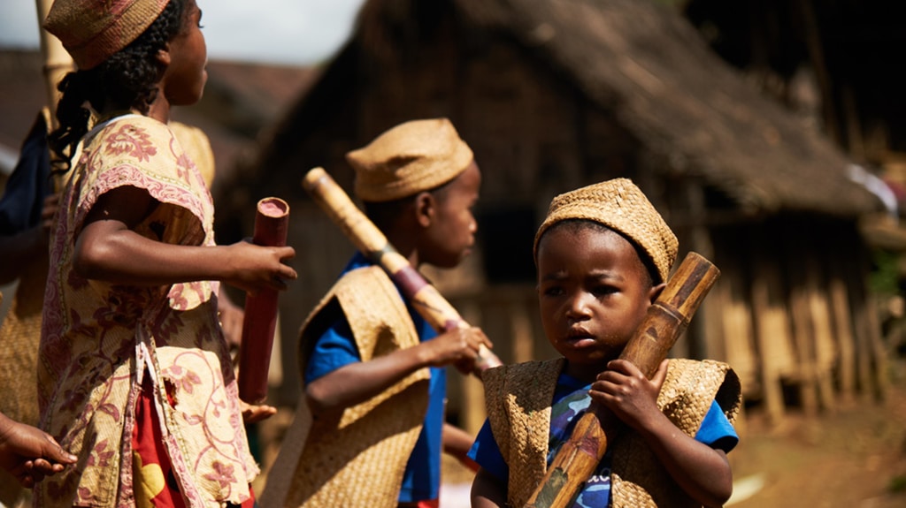 Accoutrement traditionnelle malgache 