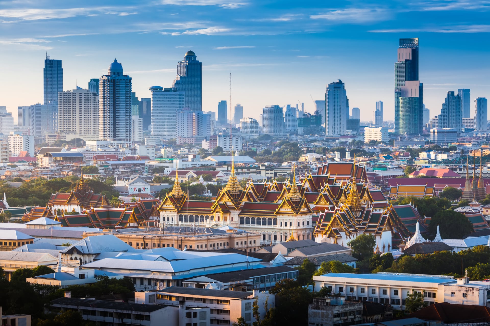 La ville de Bangkok en plein jour 