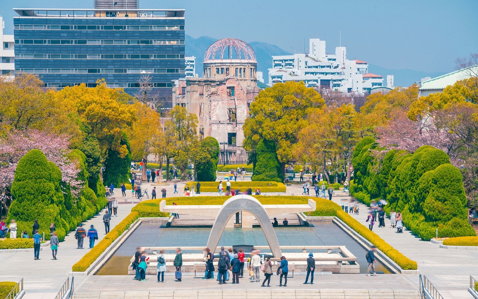 Illustration en image du Mémorial de la Paix d'Hiroshima