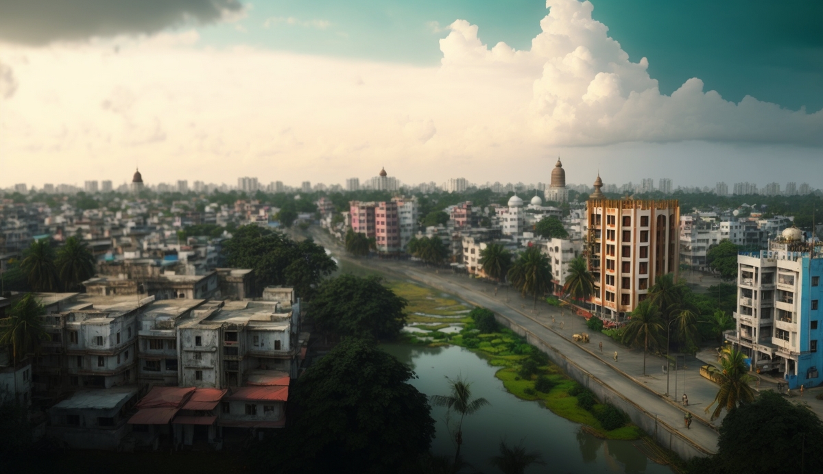 Illustration en image de la ville de Chittagong