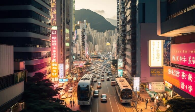 Illustration en image de la ville d'Hong Kong