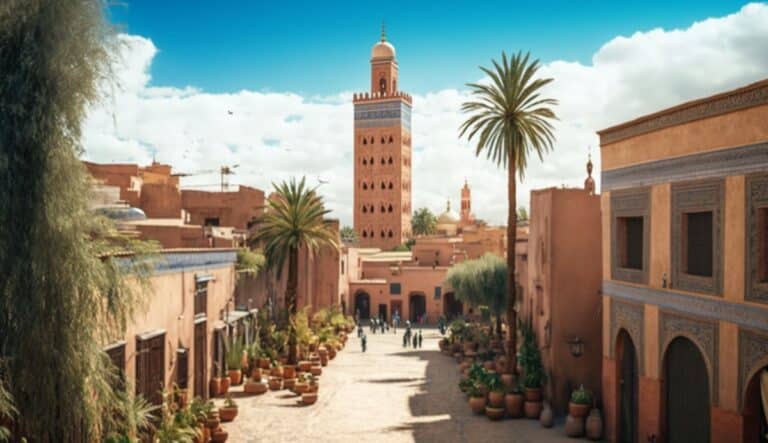 Illustration en image de Marrakech