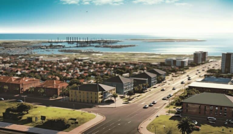 Illustration en image de Neslon Mandela Bay