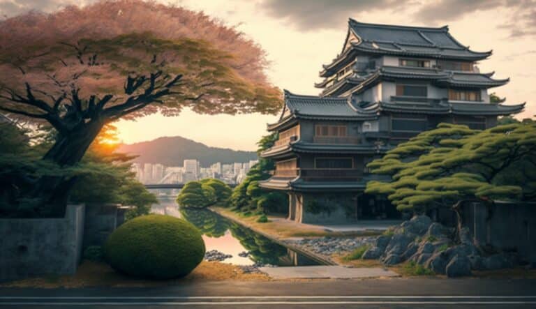 Illustration en image de la magnifiqua ville de Okayama