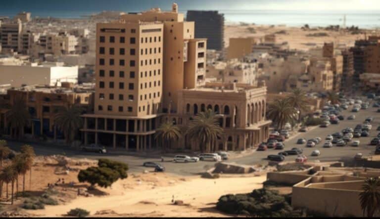 Illustration en image de la ville de Benghazi