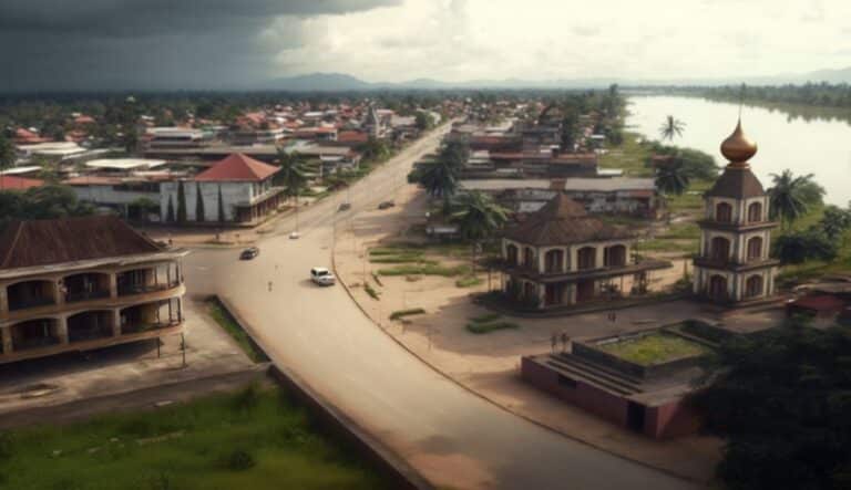 Illustration en image de la ville de Kananga