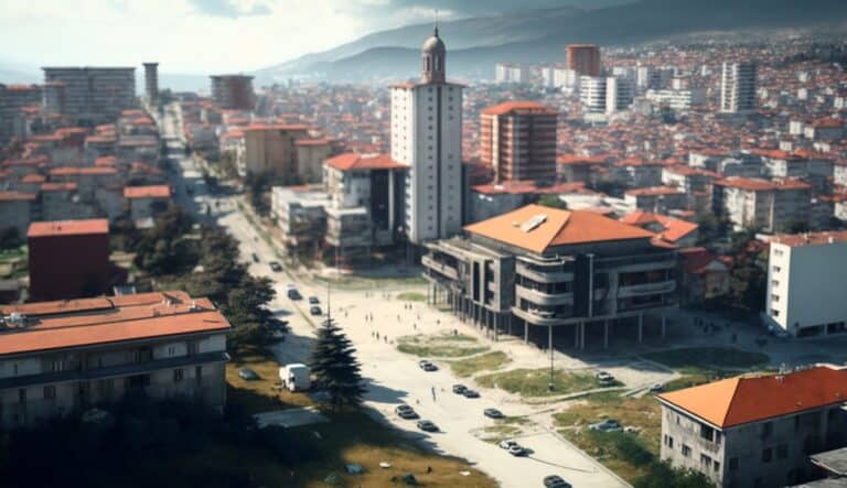 Illustration en image de la ville de Kosovo
