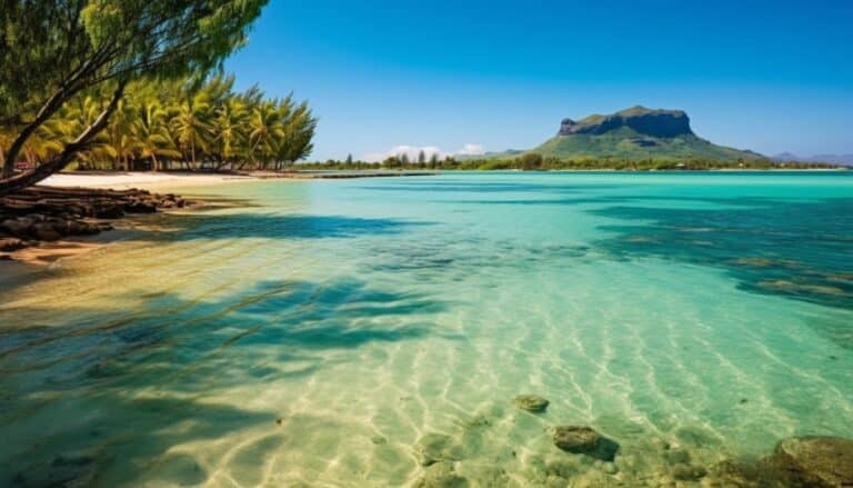 illustration en image de la plage de l'île Maurice