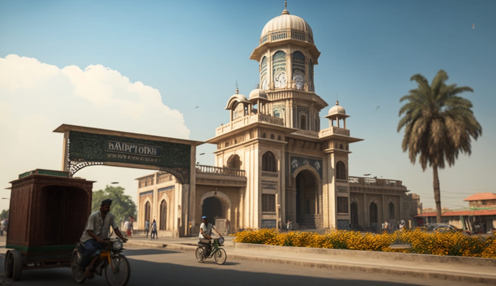 Illustration en image d'un coin dans le centre de Bahawalpur