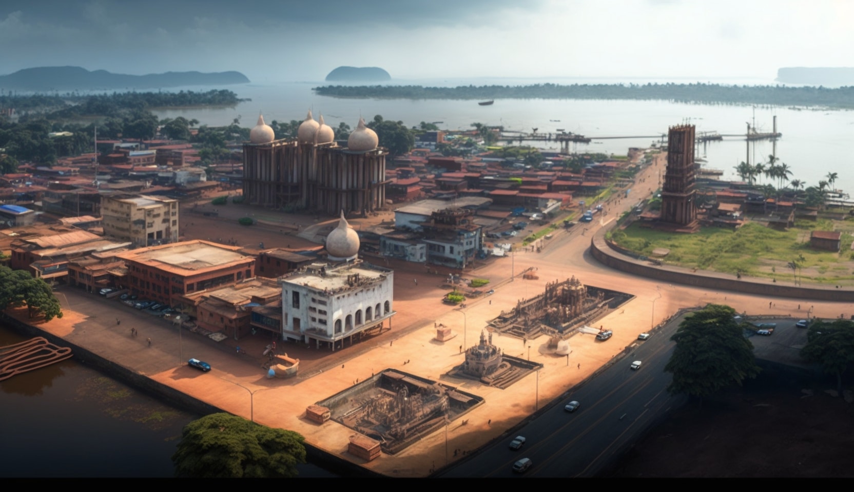 Illustration en image de la ville de Bangui