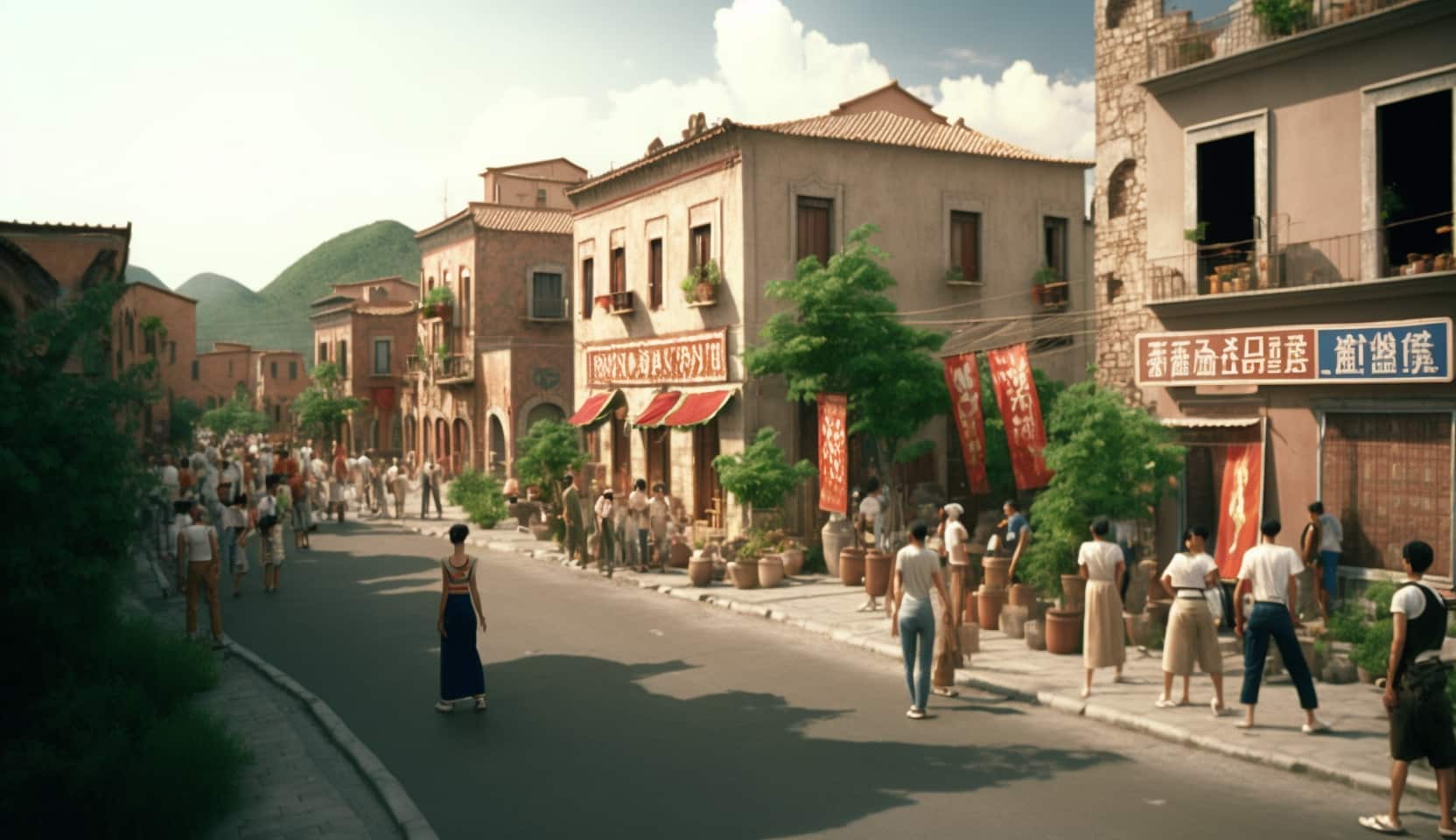 Illustration d'un quartier dans la, ville de Benxi