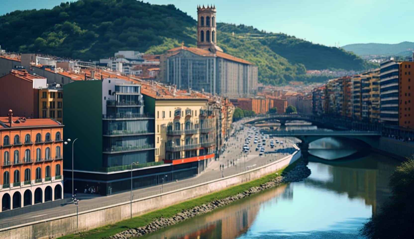 Illustration en image de la ville de Bilbao