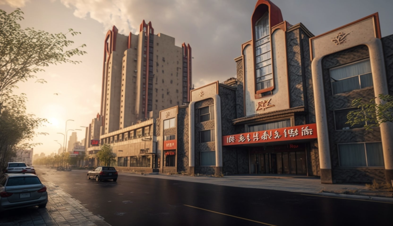 Illustration en image d'un coin de logement à Daqing