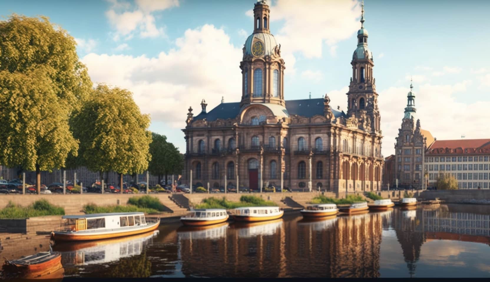 Illustration en image de la ville de Dresde