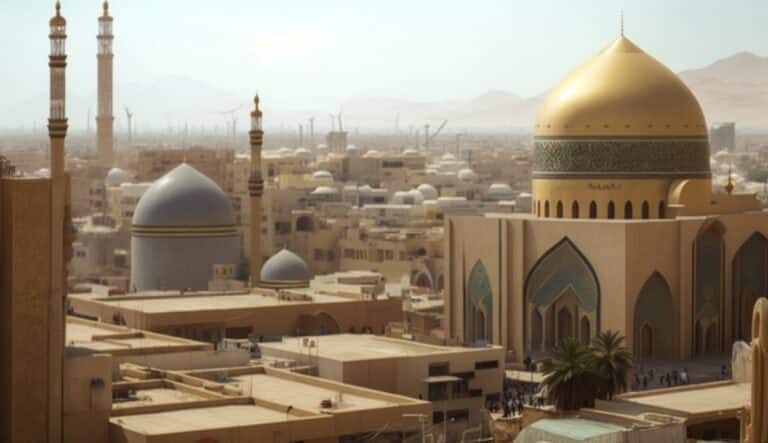 Illustration en image de la ville de Qom