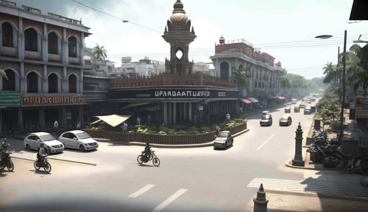 Illustration en image du centre-ville de Dhanbad