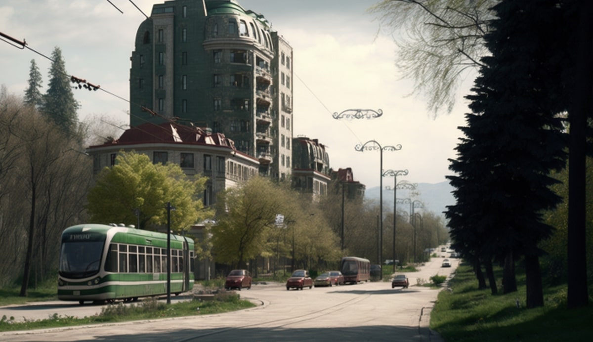 Illustration en image du tramway de Piatigorsk