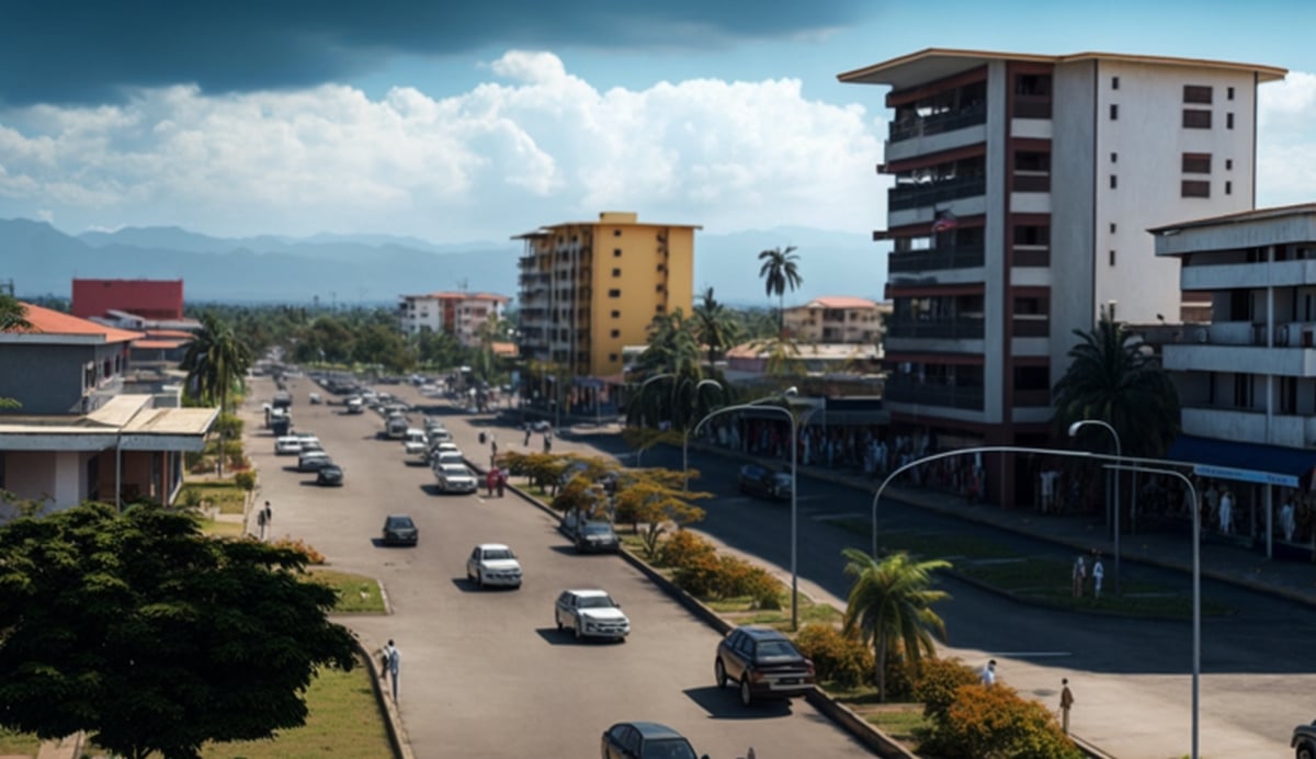 Illustration en image d'un coin dans le centre-ville de Bujumbura