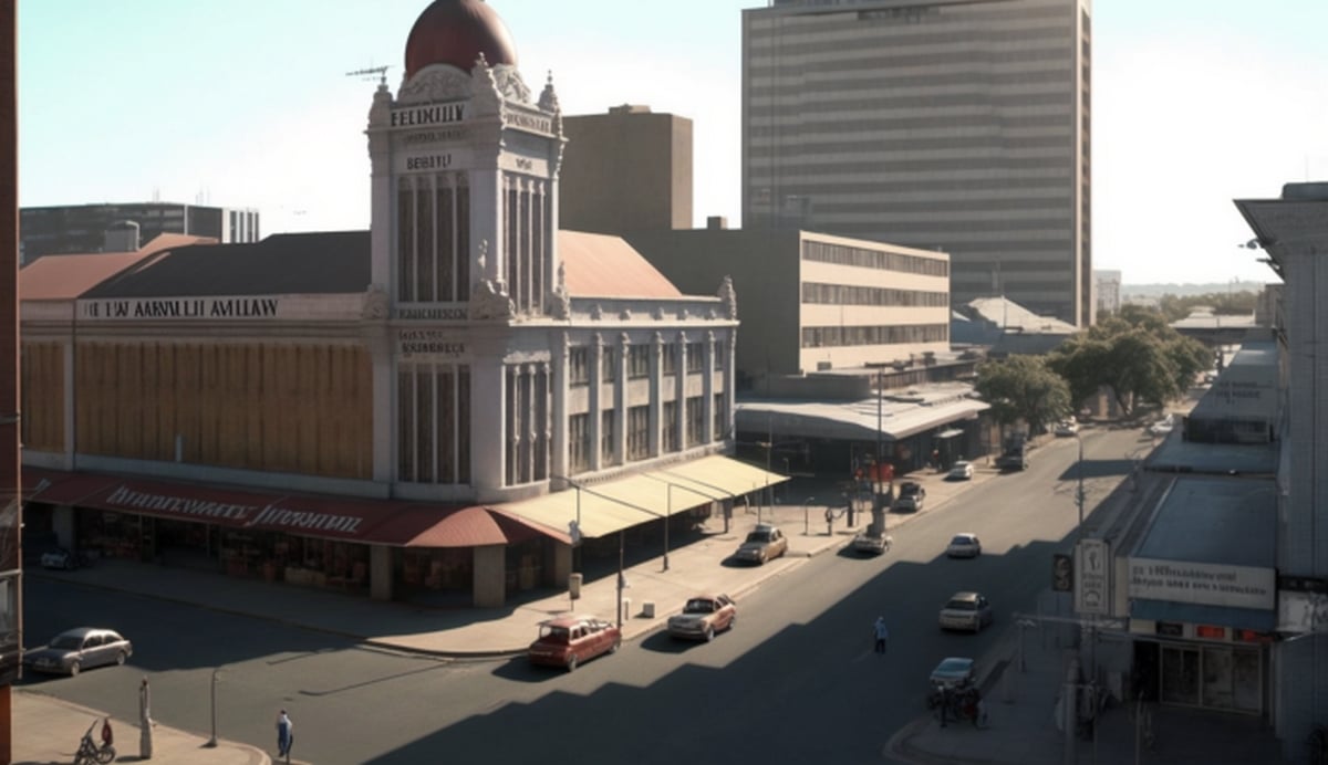 Illustration en image d'un coin dans le centre-ville de Bulawayo
