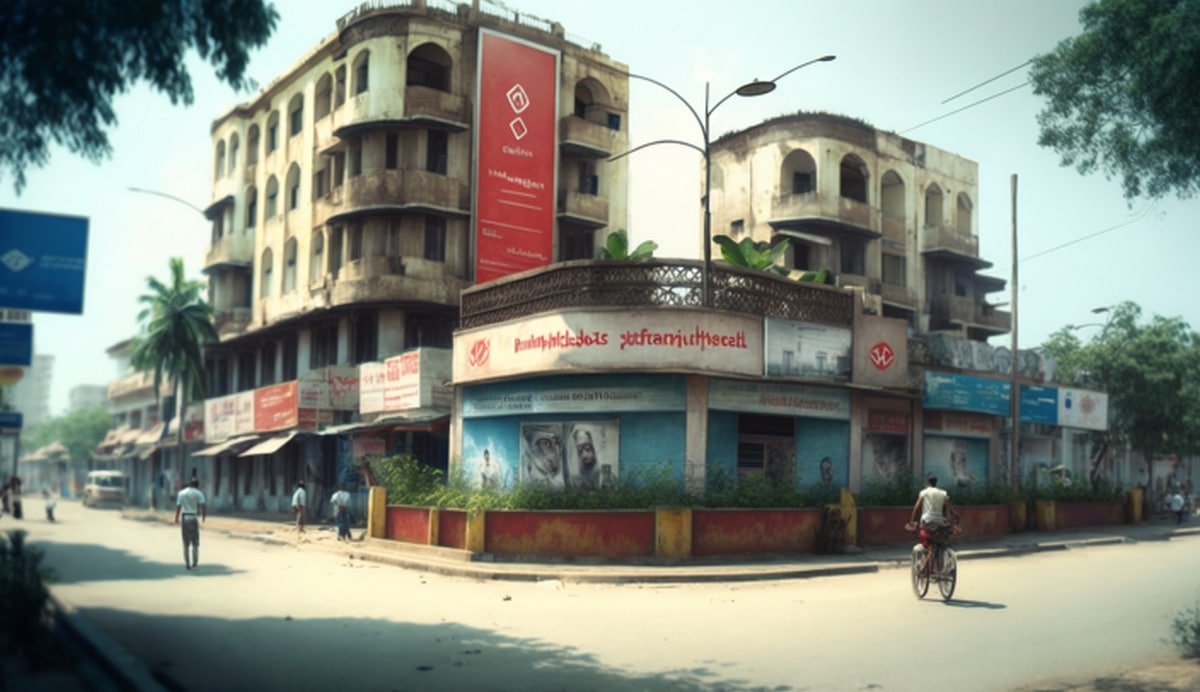 Illustration en image d'un coin d'hébergement dans le centre-ville de Dhanbad