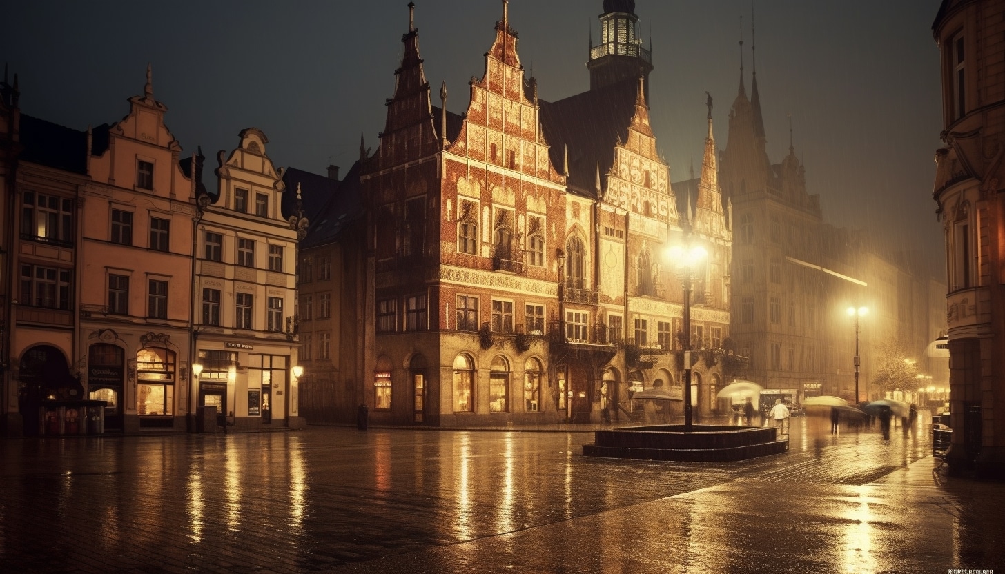 Illustration-en-image-dun-coin-dhebergement-dans-le-centre-ville-de-Wroclaw