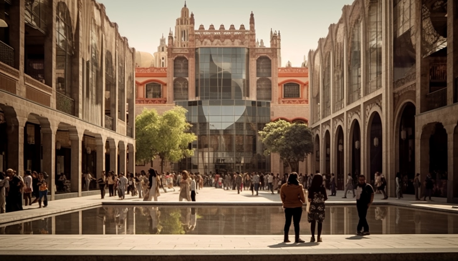 Illustration-en-image-dun-endroit-tres-visite-dans-le-centre-ville-dAguascaliente