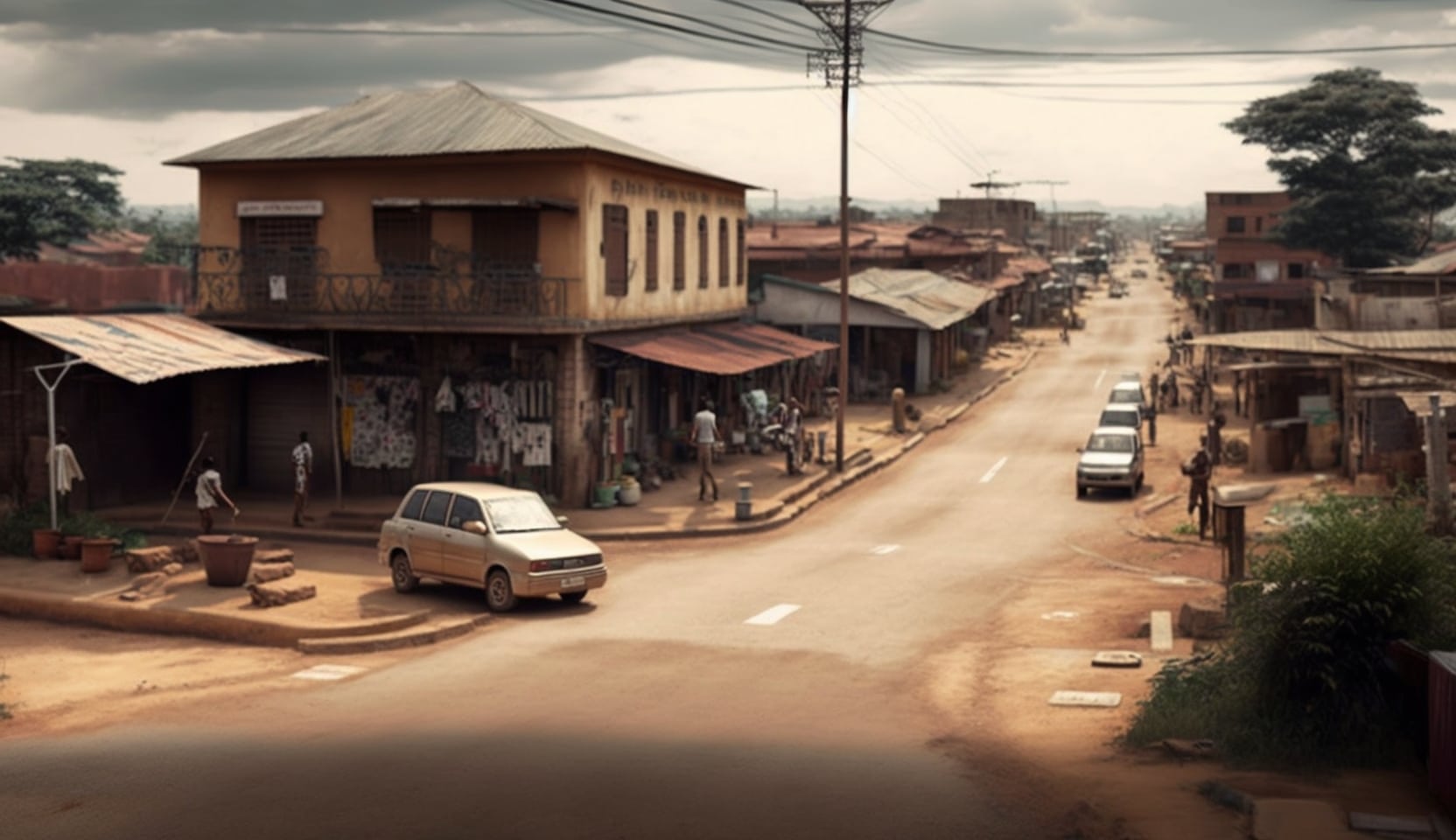 Illustration en image d'un coin de logement à Ilorin