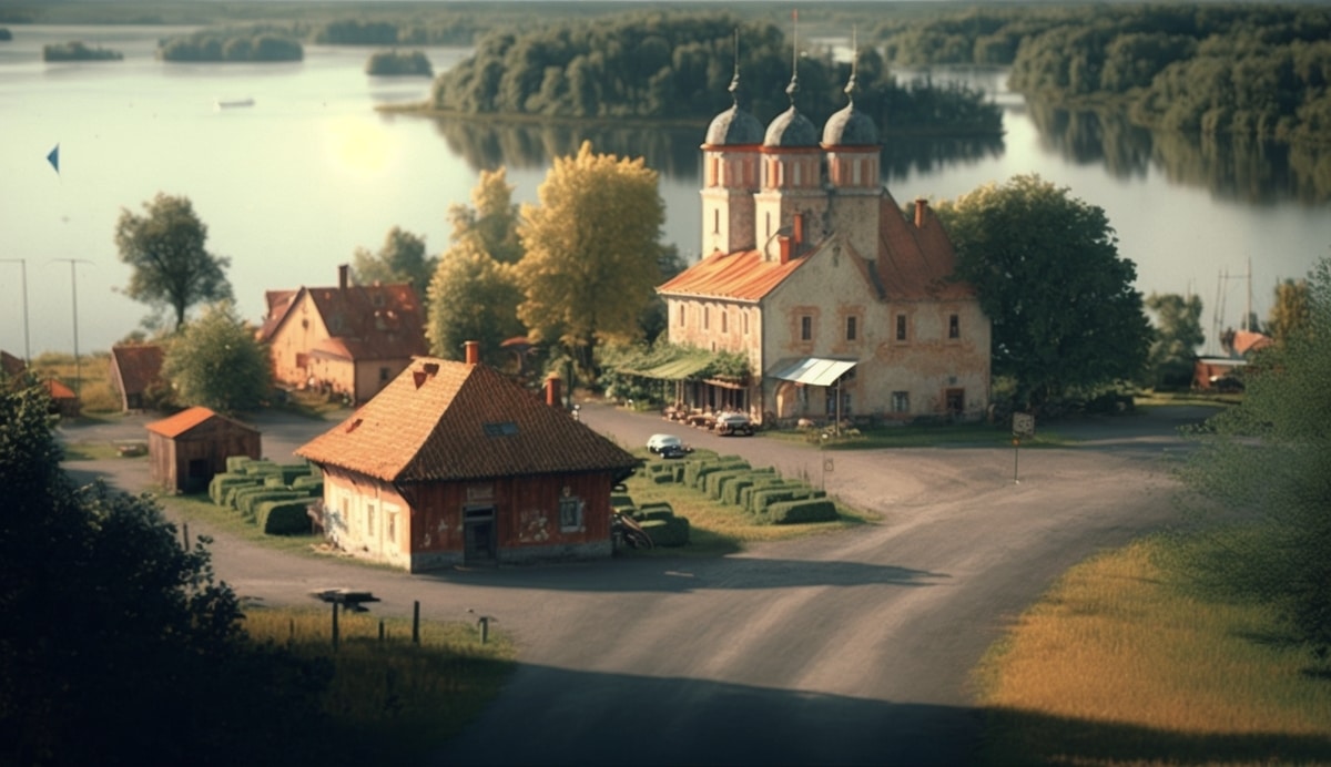 Illustration en image de la ville de Lituanie