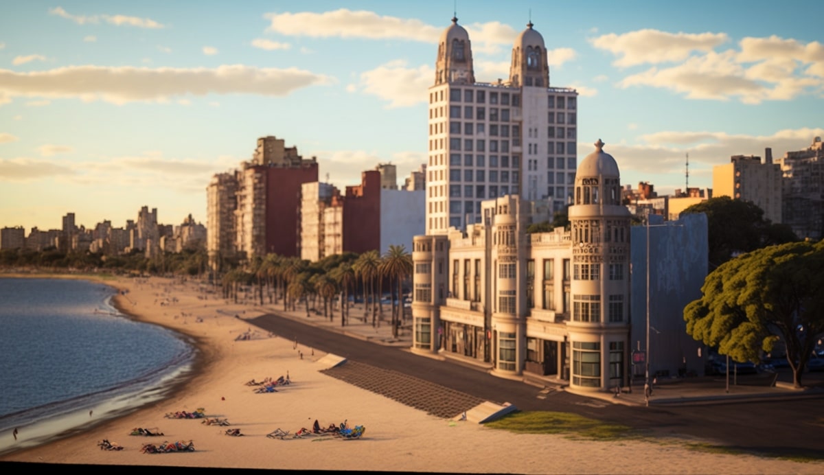 Illustration en image de la ville de Montevideo 