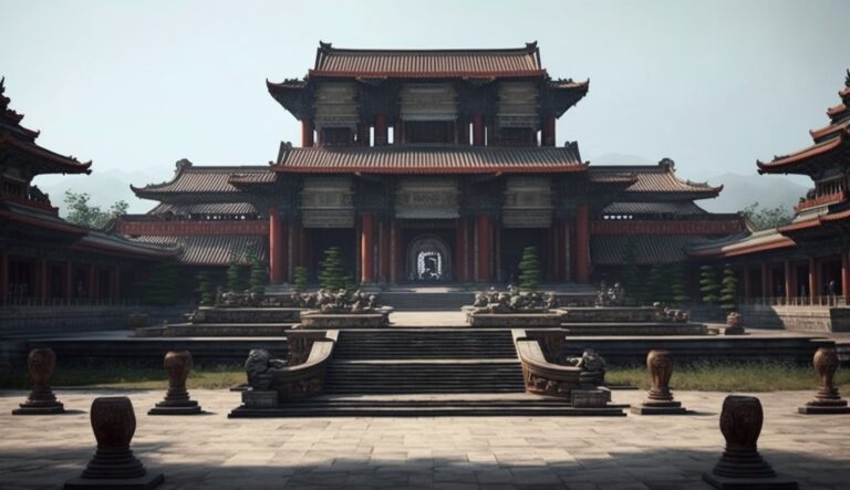 Illustration en image du Palais de Xianyang