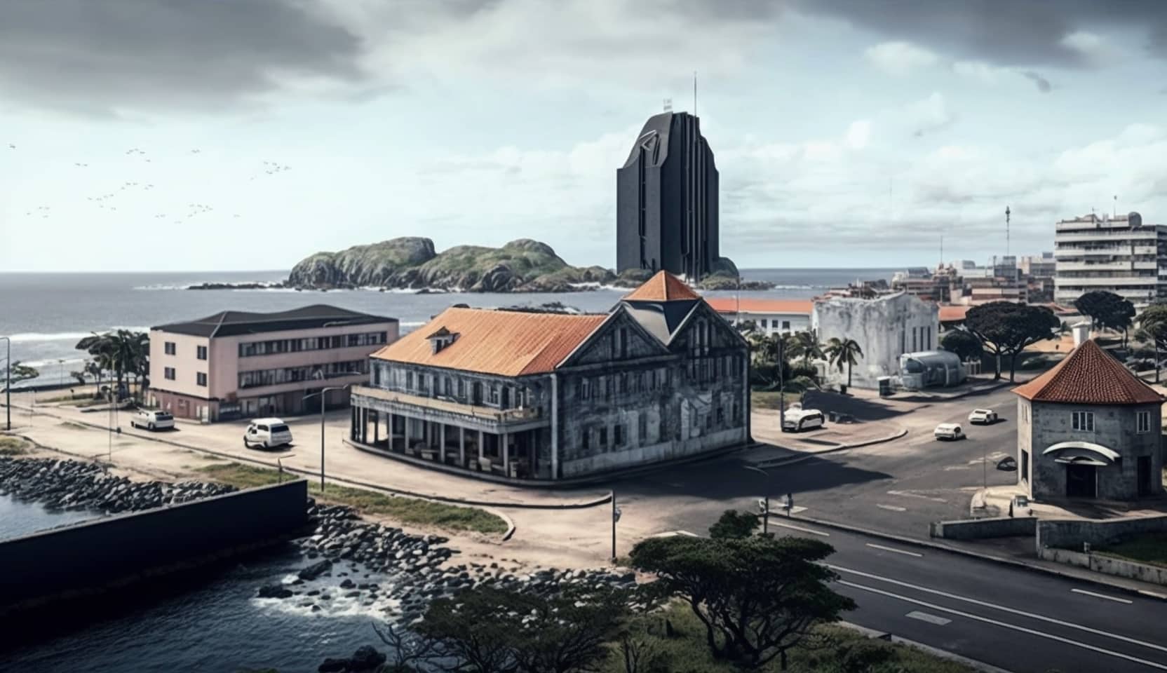 Illustration en image d'un coin de logement à Pointe-Noire