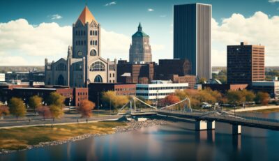 Illustration en image de la ville de Rochester