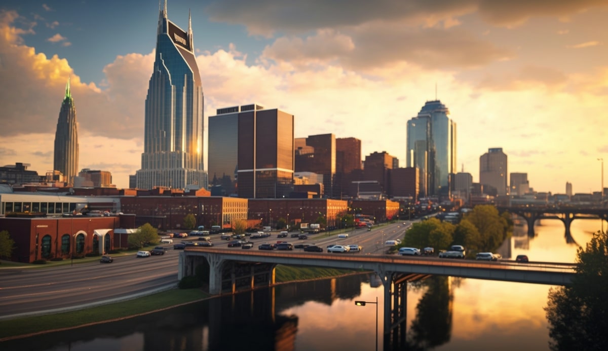Illustration en image de la ville de Nashville 