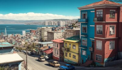 Illustration en image de la ville de Valparaiso