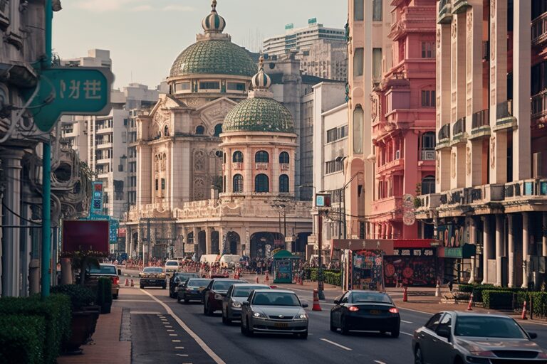 Illustration en image de la ville de Macao