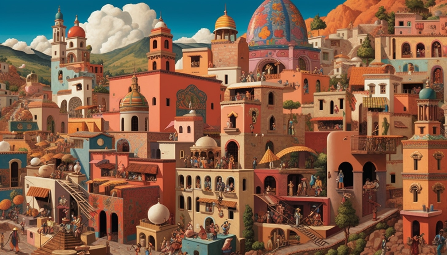 Illustration en image de la ville de Mexique