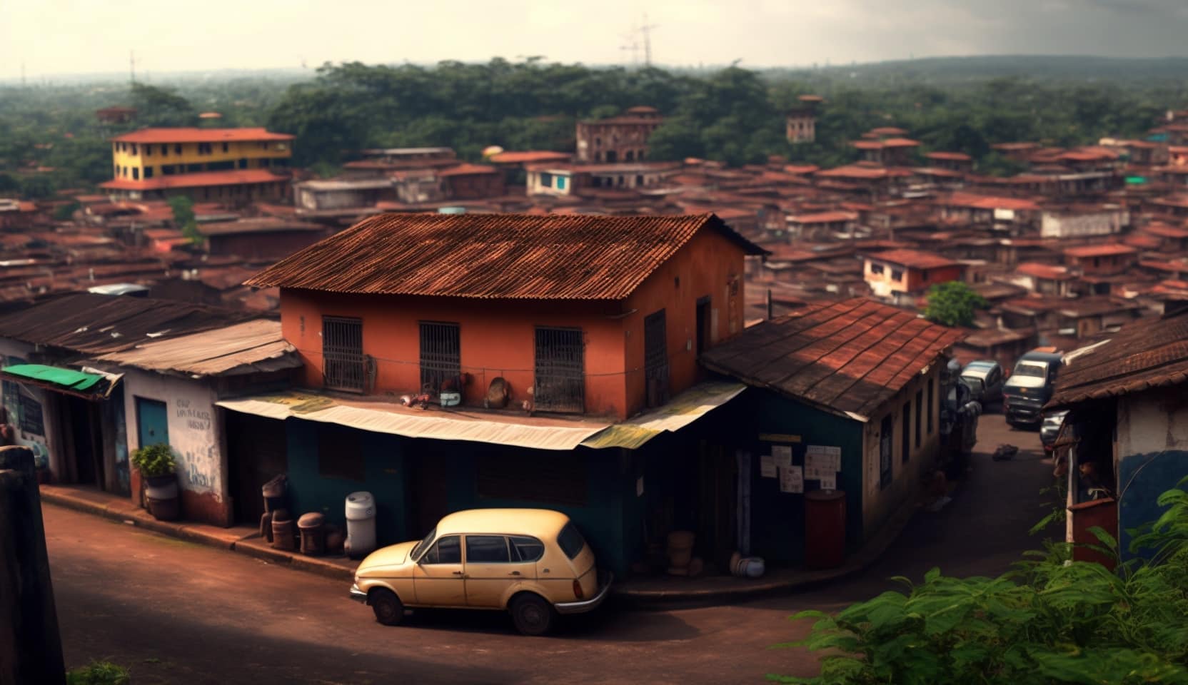 Illustration en image de la ville d'Abeokuta