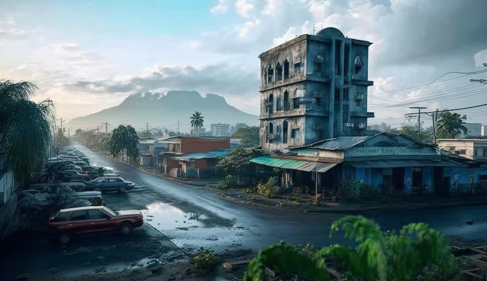 Illustration en image de la ville de Goma