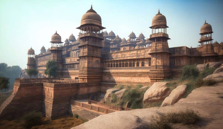 Illustration en image de la ville de Gwalior