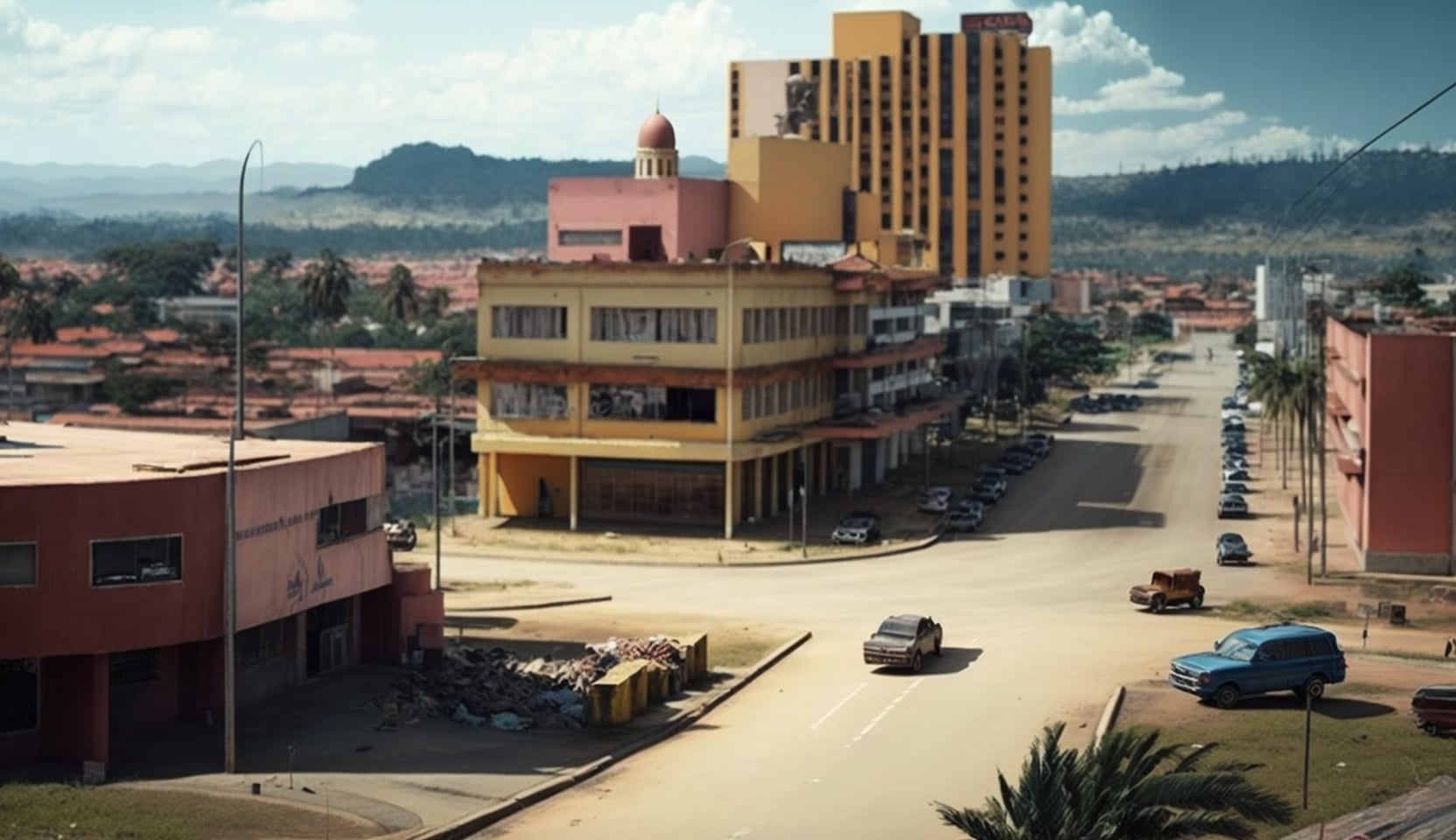 Illustration en image de la ville de Huambo