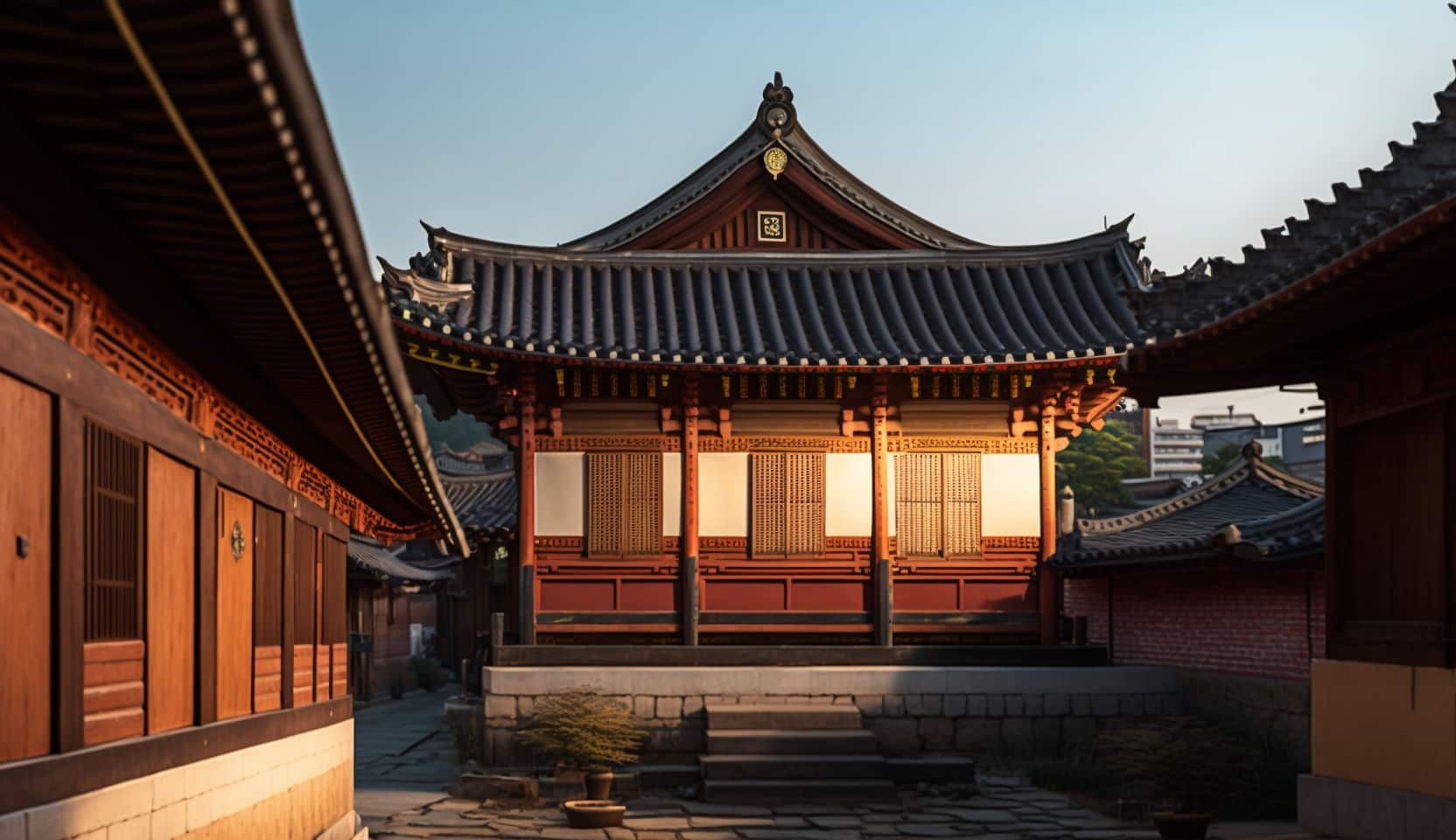 Illustration en image de la ville de Jeonju