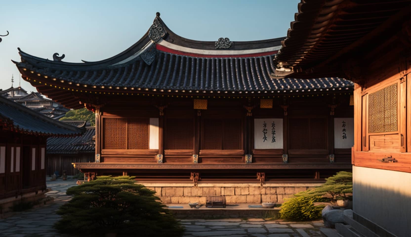 Illustration en image de la ville de Jeonju