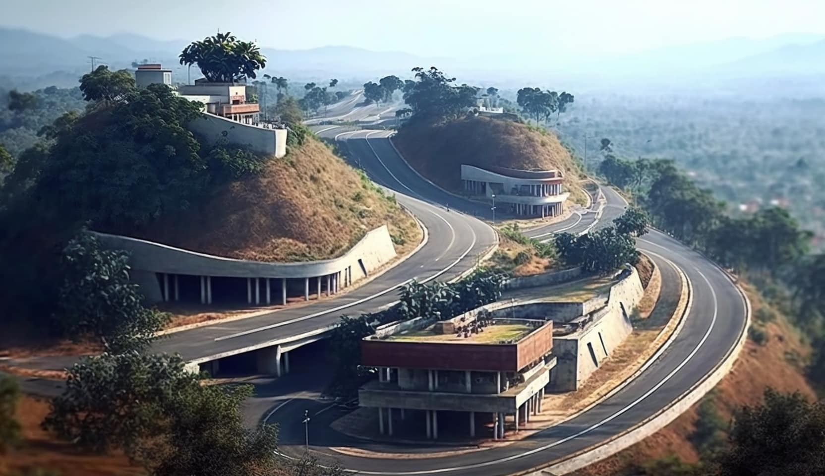 Illustration en image d'une route à Ranchi