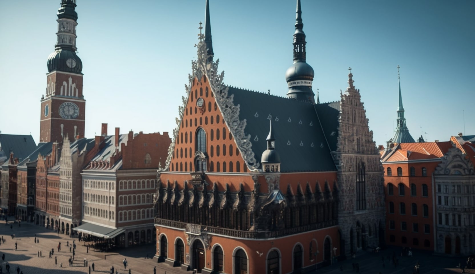 Illustration en image de la ville de Riga