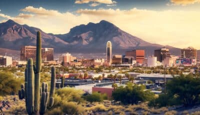 Illustration en image de la ville de Tucson