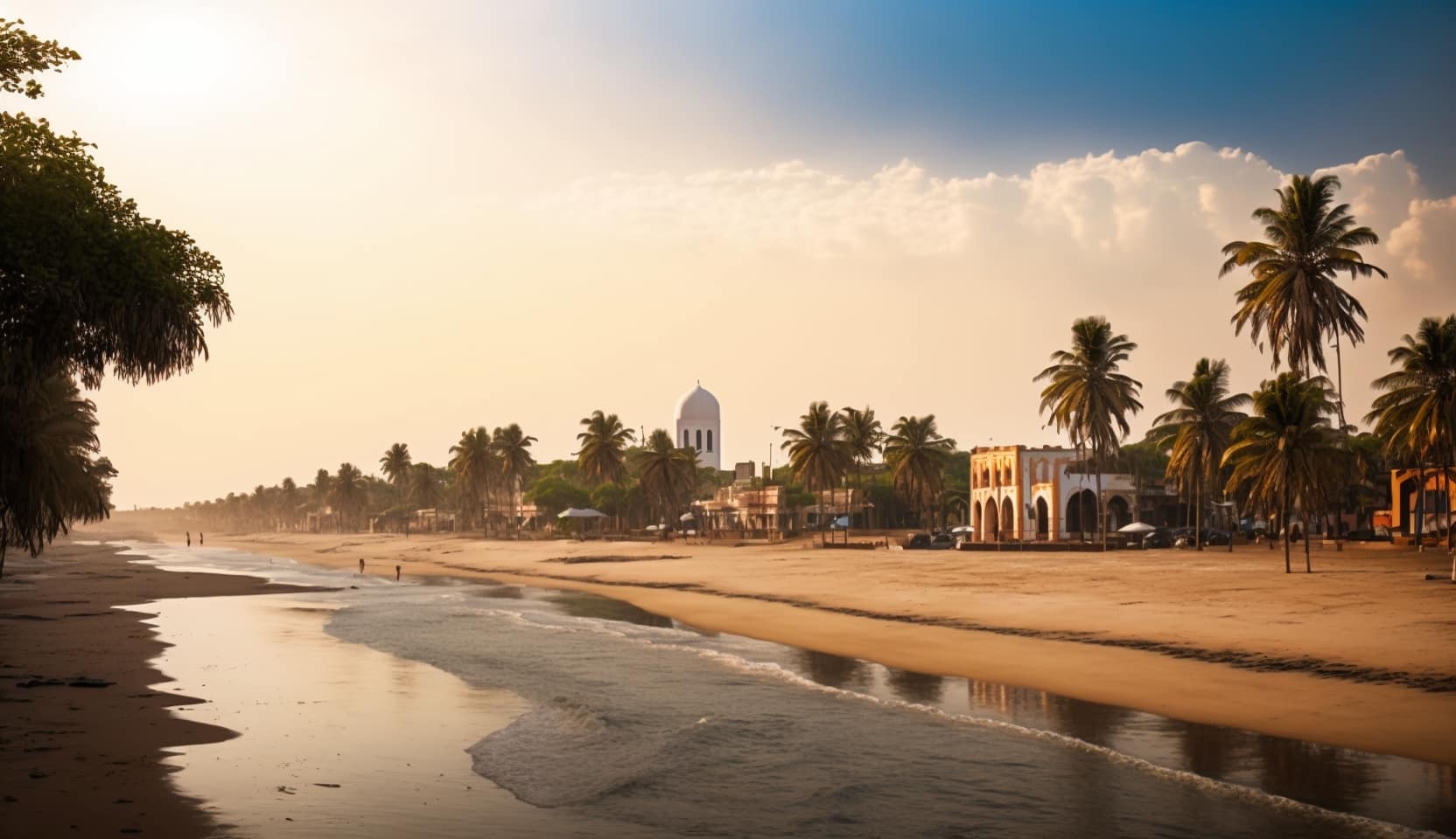 Illustration en image de la ville de Banjul