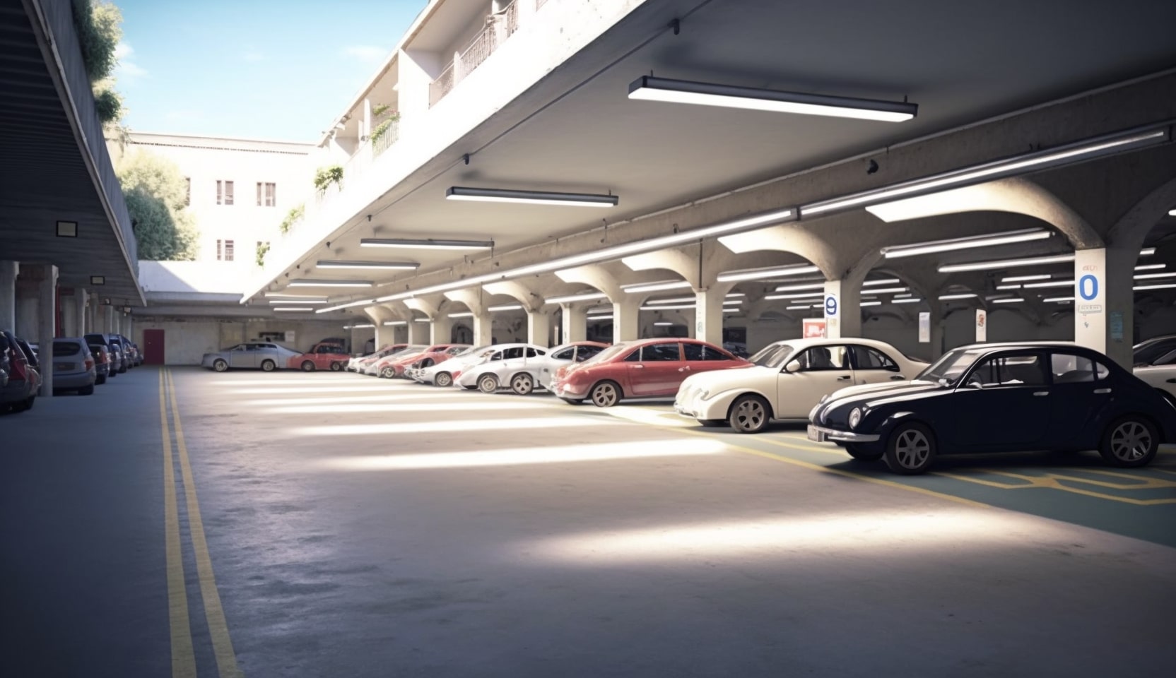 Illustration en image d'un parking à Avignon