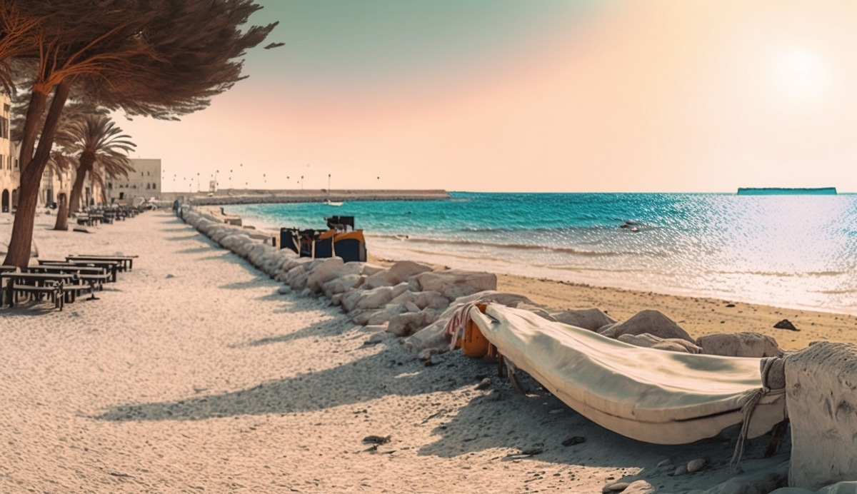 Illustration en image de la plage de Tunisie