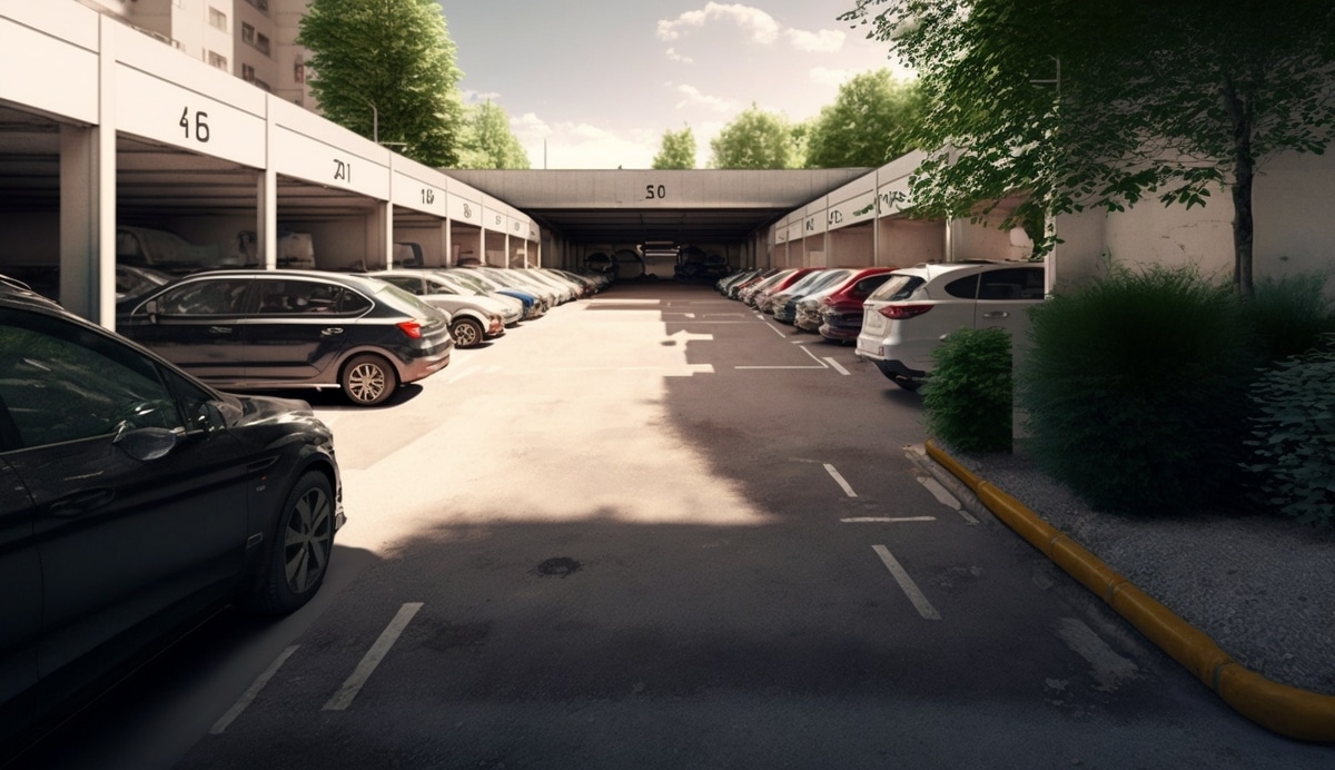 Illustration en image d'un parking