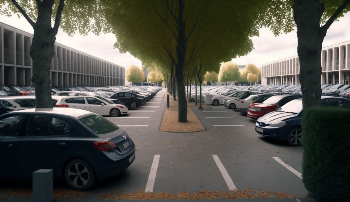 Illustration en image d'un parking à Angers